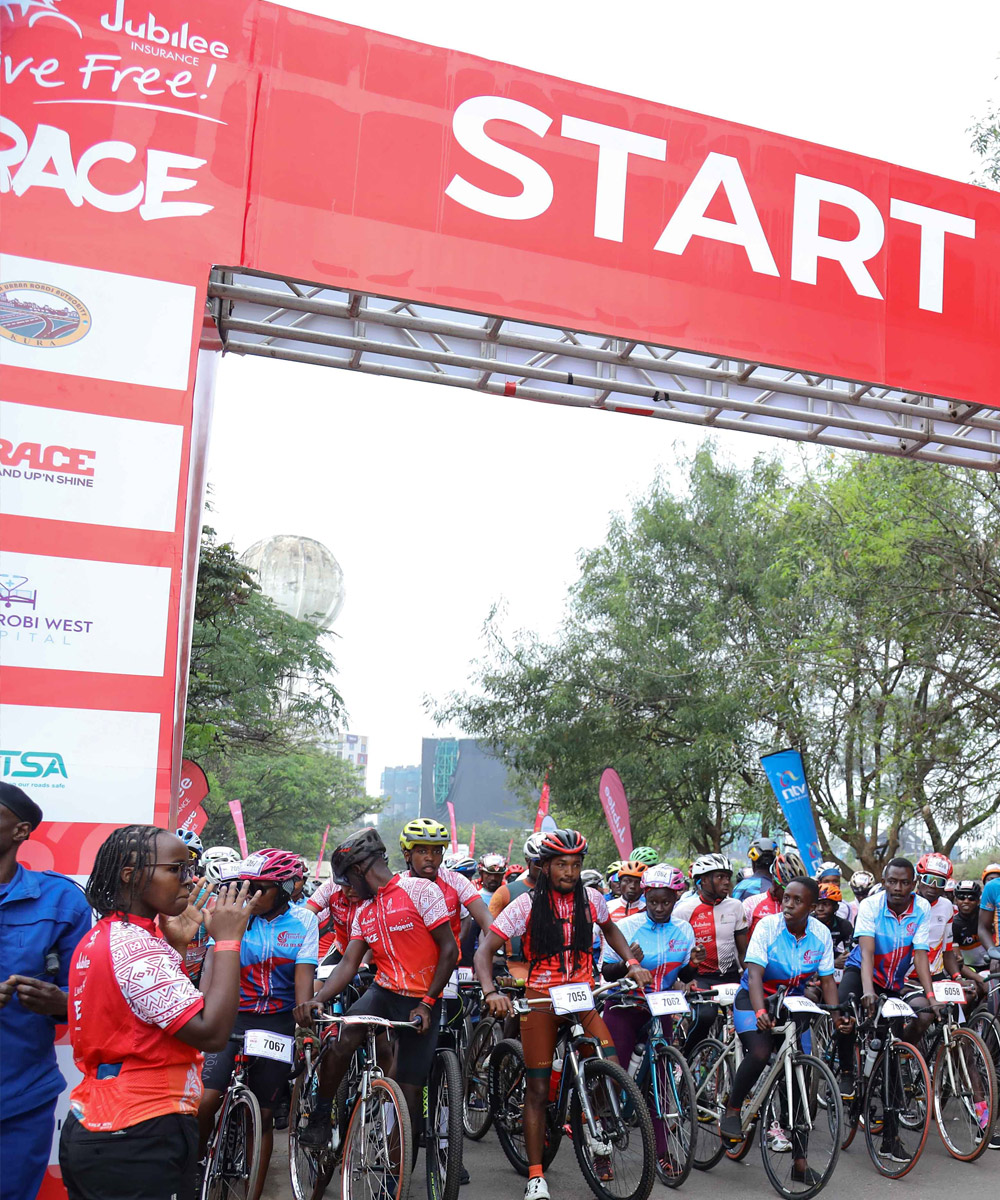 Jubilee Live Free Race Powered by Grand Nairobi Bike Race (GNBR) 2024 Flag off